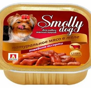 Корм д/собак Смолли Дог говядина ассорти ламистер 100г