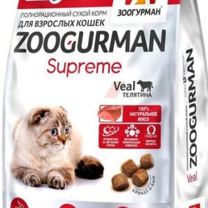 Корм д/кош Zoogurman Supreme телятина м/у 350г