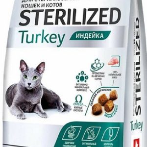 Корм д/кош Zoogurman Sterilized индейка м/у 350г