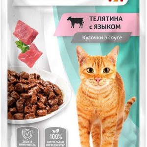 Корм д/кош Zoogurman телятина с языком в соусе м/у 85г