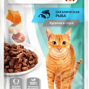 Корм д/кош Zoogurman океаническая рыба в соусе м/у 85г