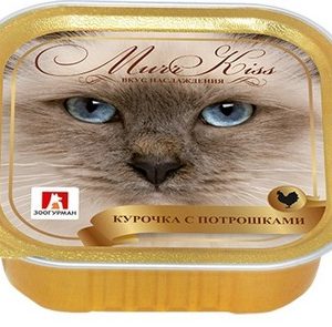 Корм д/кош Zoogurman МуррКисс курочка с потрошками ламистер 100г