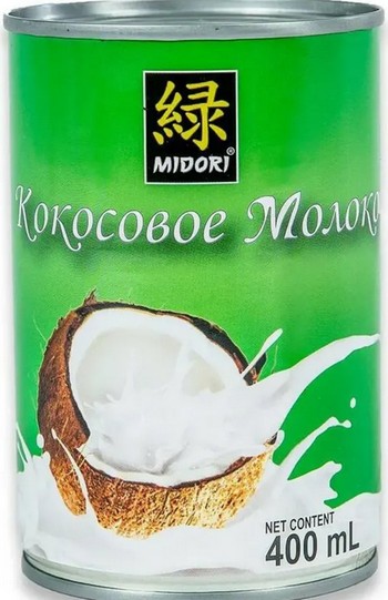 Кокосовое молоко Мidori 7% ж/б 400мл