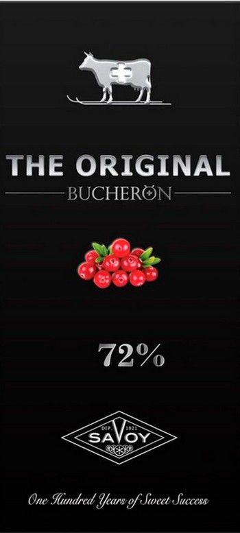 Шоколад Busheron the Original горький с кусочками клюквы 90г