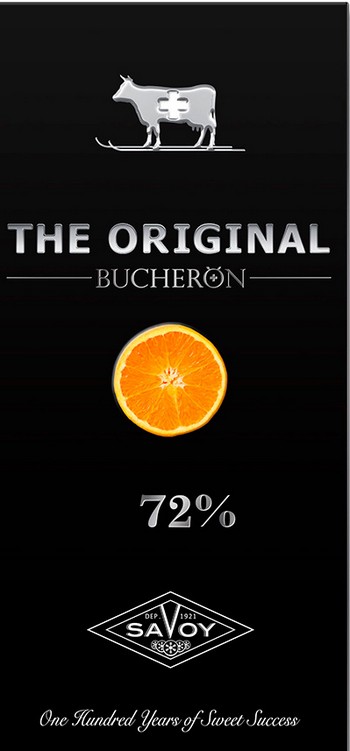 Шоколад Busheron the Original горький с кусочками апельсина 90г