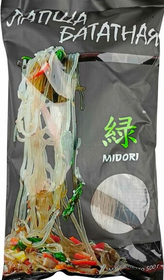 Вермишель Мidori из сладкого картофеля м/у 500г