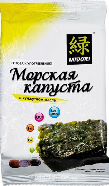 Морская капуста Мidori жареная в кунжутном масле м/у 5г