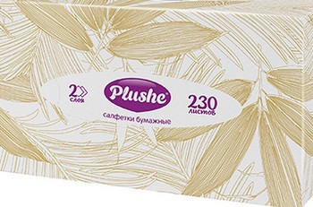 Салфетки Plushe Ассорти V-слож-е 2-хсл к/у 230шт