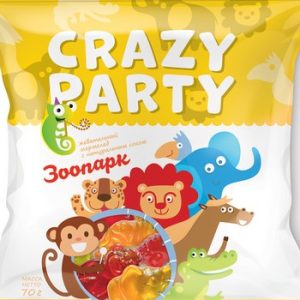 Мармелад АКФ Крейзи Пати Зоопарк жевательный м/у 70г