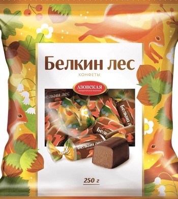 Конфеты АКФ Белкин лес помадные глаз 250г