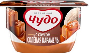 Десерт творожный Чудо соленая карамель 4,2% стак 100г без змж
