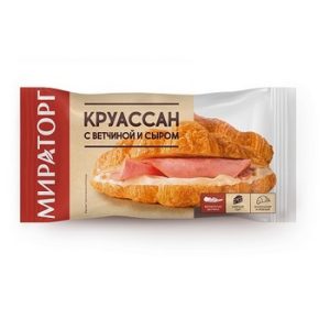Круассан Мираторг с ветчиной и сыром охл 110г