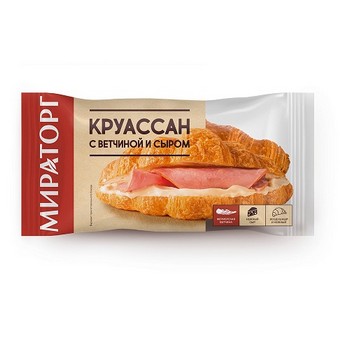 Круассан Мираторг с ветчиной и сыром охл 110г