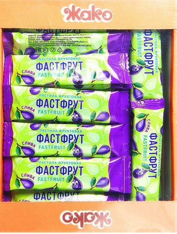 Пастила Жако Fastfruit слива к/у 1кг