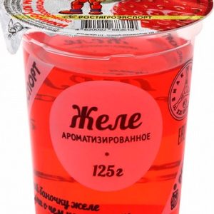 Желе Ростагроэкспорт со вкусом клубники стакан 125г