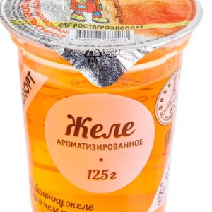 Желе Ростагроэкспорт со вкусом апельсина стакан 125г