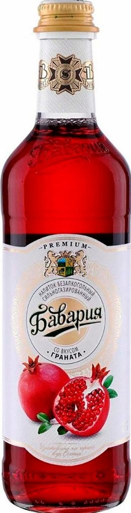 Напиток Бавария Премиум вишня сильногаз ст/б 0,5л