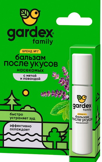 Бальзам Gardex Family после укусов насекомых роликовый 7мл