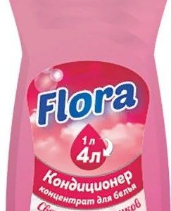 Кондиционер-ополаскиватель д/белья Flora концентрат Свежесть тропиков 1л