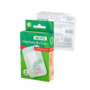 Пластырь Neofix 7х5см 8шт
