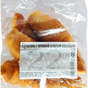 Круассаны КруассАва с начинкой со вкусом вишни 300г