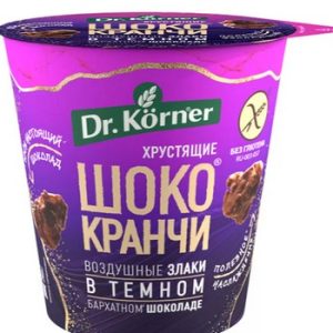Шококранчи Dr.Korner Хрустящие злаки гречневые в темн барх шокол б/глютена стак 40г
