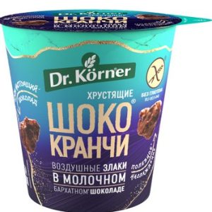 Шококранчи Dr.Korner Хрустящие злаки кукуруз-рисов в молочн барх шокол б/глютена стак 40г