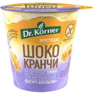 Шококранчи Dr.Korner Хрустящие злаки глазир йогурт-апельсин б/глютена стак 40г