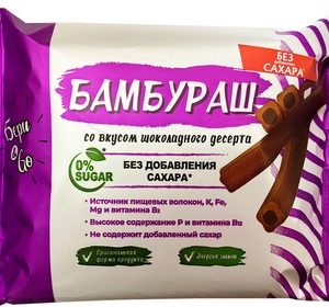 Трубочки хрустящие Лаконд Бамбураш вкус шоколадного десерта б/сахара 140г