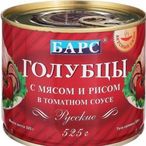 Голубцы Барс фарширов мясом и рисом в т/с №12 ж/б ключ 525г