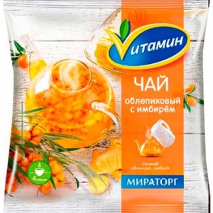 Смесь Мираторг для чая с облепихой и имбирем с/м 300г