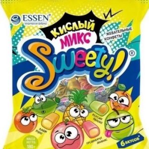 Конфеты Эссен Свитти кислый микс жевательные м/у 180г