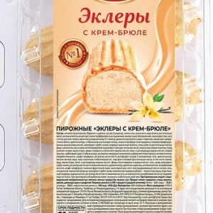 Пирожное Мирэль Эклеры крем-брюле уп 0,160кг