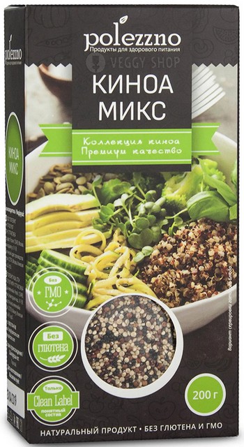 Киноа Polezzno микс к/у 200г