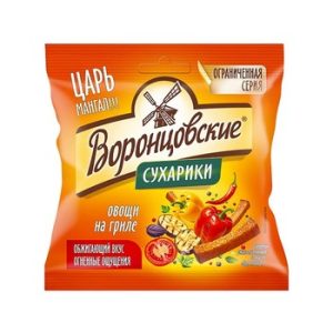 Сухарики Воронцовские ржано-пшеничные со вкусом Царь мангала 80г