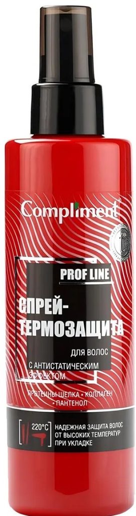 Спрей-термозащита д/волос Compliment c антистат эффект 200мл