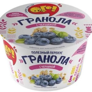 Гранола Ого! запеченная с черникой стак 40г