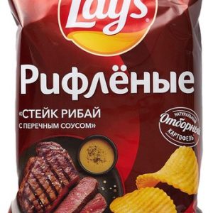Чипсы Лейс стейк рибай перечный соус 140г