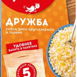 Крупа Гудвилл смесь Дружба рис круглозерный и пшено к/у 5*80г