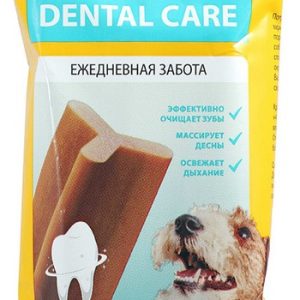 Снек жевательный д/собак Dental Care с говядиной д/мелких пород м/у 45г 024713