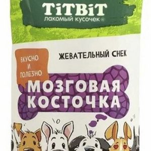 Снек жевательный д/собак TitBit Мозговая косточка д/крупных пород м/у 105г 316587