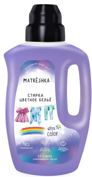 Гель д/стирки Matrёshka д/цветного концентрат 1,1л