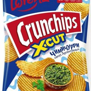 Чипсы Crunchips X-Cut рифленые со вкусом соуса чимичурри 130г
