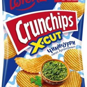 Чипсы Crunchips X-Cut рифленые со вкусом соуса чимичурри 70г