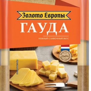 Сыр Золото Европы Гауда 45% 180г без змж