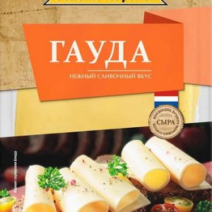 Сыр Золото Европы Гауда 45% нарезка 125г без змж