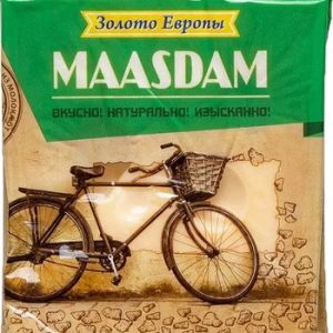 Сыр Золото Европы Маасдам 45% 180г без змж