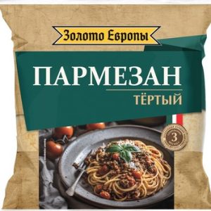 Сыр Золото Европы Пармезан 3 мес тертый 90г без змж