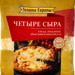 Сыр Золото Европы сыр 4 сыра тертый 150г без змж