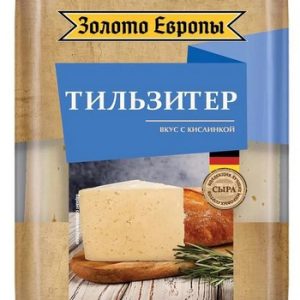 Сыр Золото Европы Тильзитер 45% 180г без змж